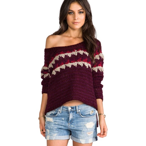 Free People Sweaters - FREE Free People Fuzzy Fair Isle Pull Over Sweater